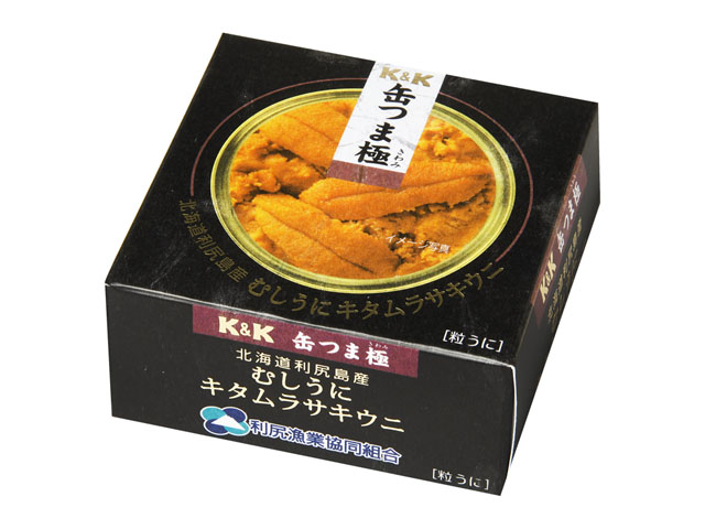 Ｋ＆Ｋ　缶つま極　北海道利尻島産　むしうに　キタムラサキウニ