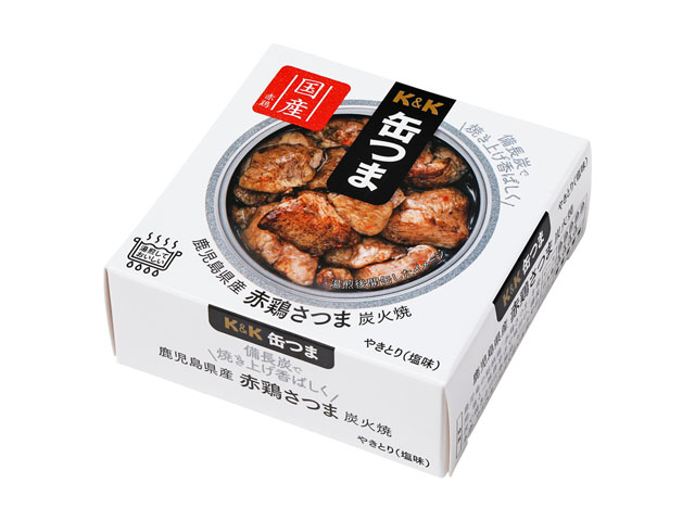 Ｋ＆Ｋ　缶つま　鹿児島県産　赤鶏さつま炭火焼